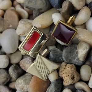 3 Cufflinks are all looking for a mate.